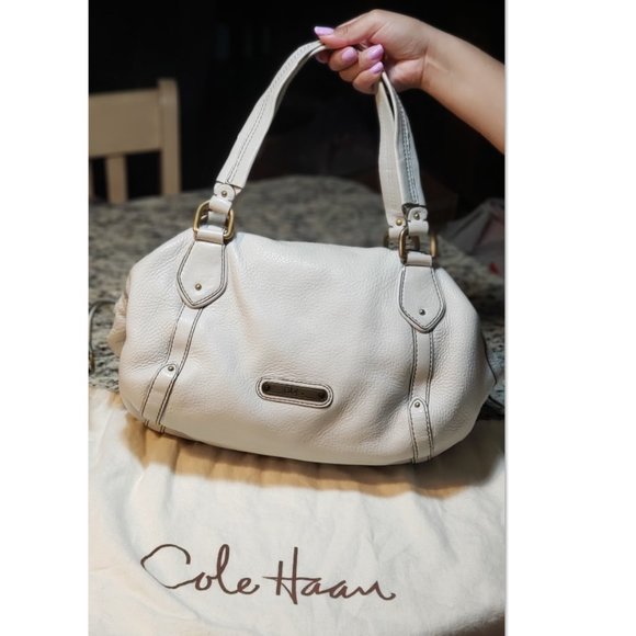 Cole Haan Handbags - Cole Haan-Cream Leather Purse